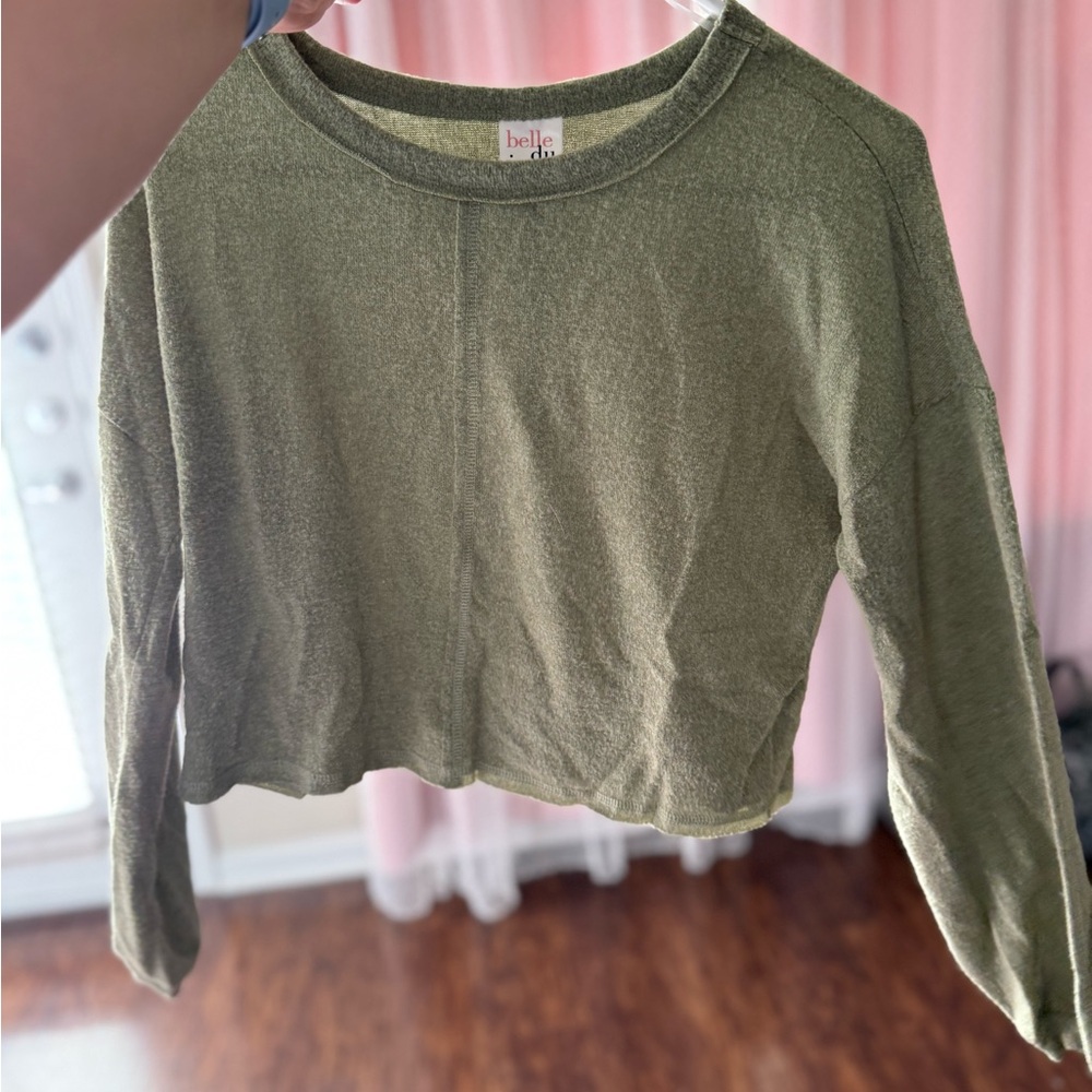 Bella Canvas Olive Long Sleeve Women's Top